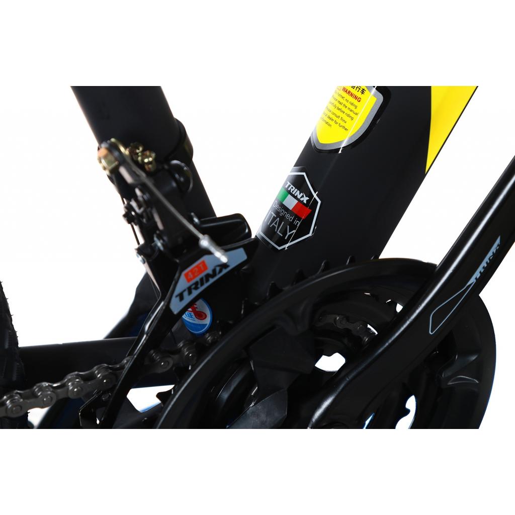 Велосипед Trinx Majestic M116Elite 2019 27.5" 18" Matt-Black-Yellow-Blue (M116Elite.18MBYB) - зображення 4