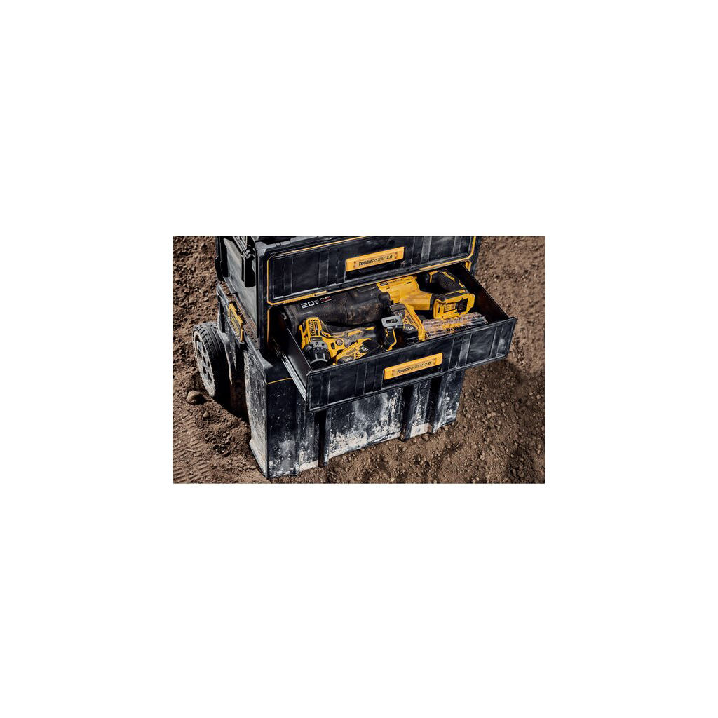 Ящик для інструментів DeWALT TOUGHSYSTEM 2.0, 555х320х320 мм, модуль на 2 ящики (DWST83529-1) - зображення 7