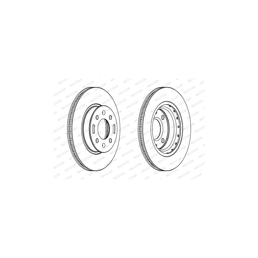 Гальмівний диск FERODO DDF1840C - зображення 1