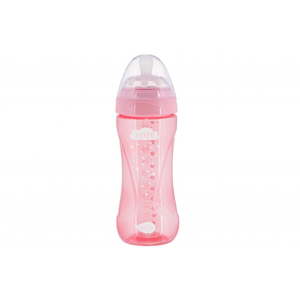 Пляшечка для годування Nuvita Mimic Cool 330мл рожева (NV6052PINK) - зображення 1