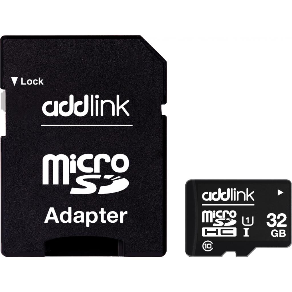 Карта пам'яті AddLink 32GB microSDHC class 10 UHS-I U1 (ad32GBMSH310A) - зображення 1