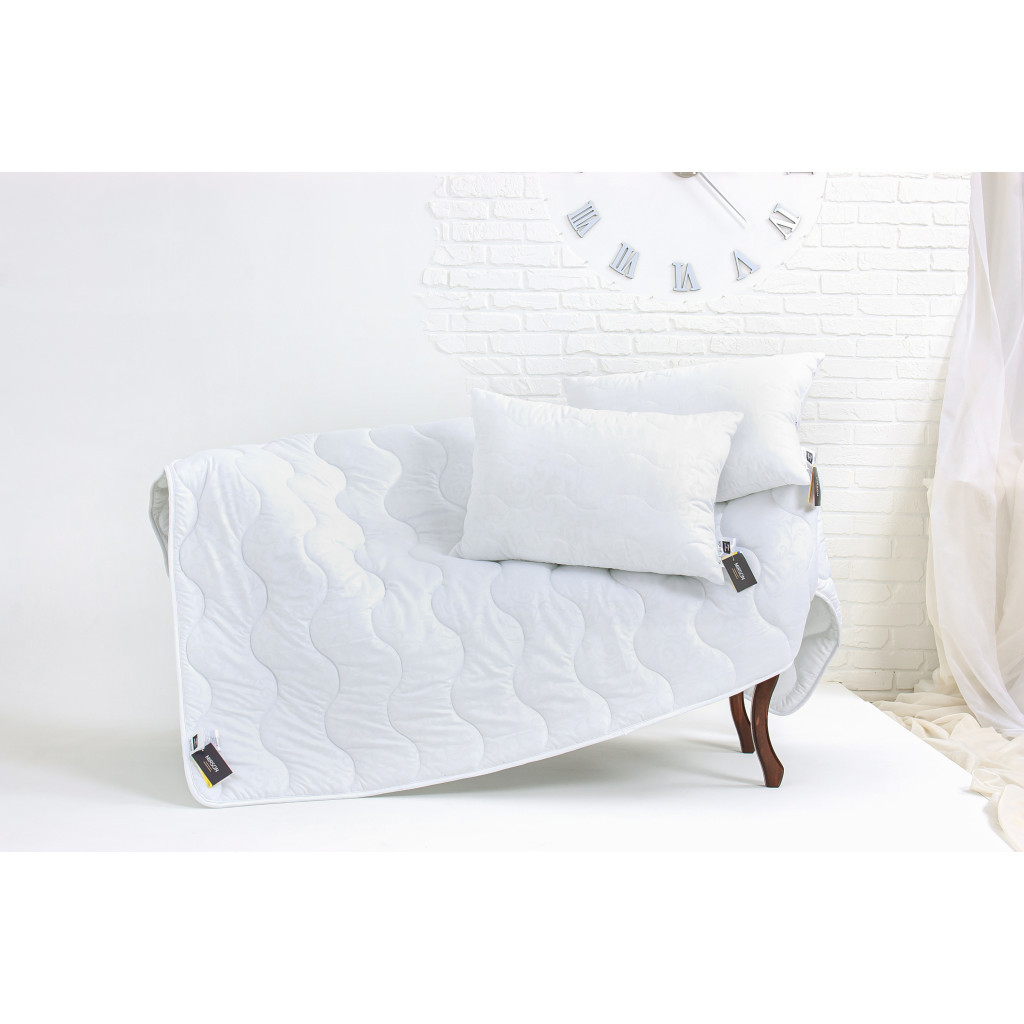 Ковдра MirSon Набір EcoSilk Всесезонний №1660 Eco Light White Ковдра + под (2200002654968) - зображення 3