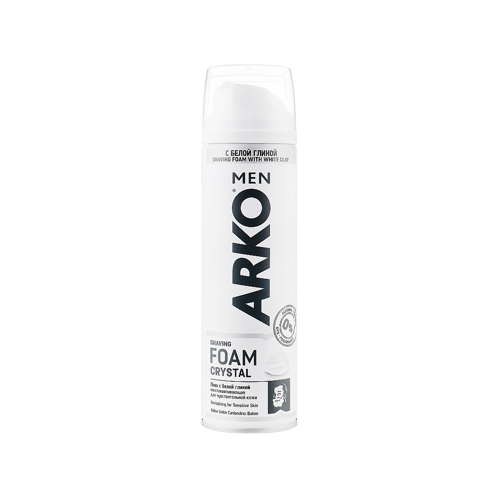 Піна для гоління ARKO Men Crystal 200 мл (8690506497361) - зображення 1