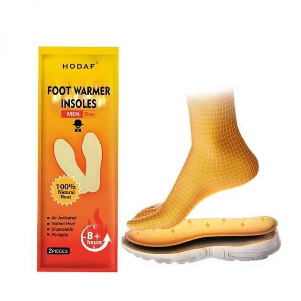 Хімічна грілка Hodaf для ніг розмір 25,2х8,6 см до 8 годин (Foot Warmer Men) - зображення 3