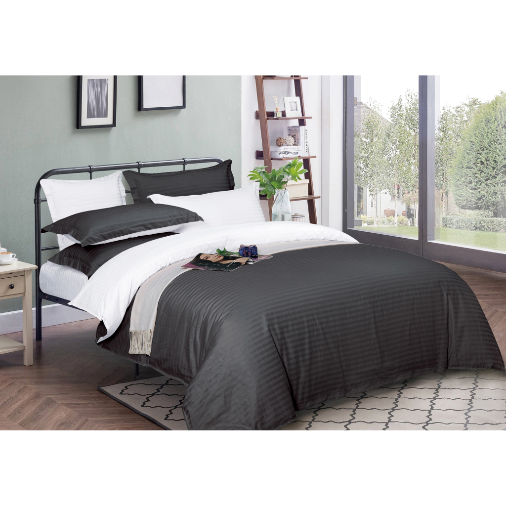 Підковдра MirSon Satin Stripe 30-0012 + 30-0001 Vevina 160х220 см (2200005259023) - зображення 1