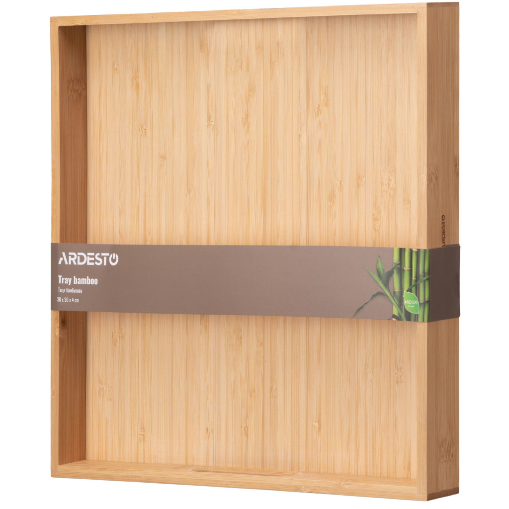 Таця Ardesto Midori, 30х30х4см, бамбук, квадратна (AR1430BM) - зображення 4