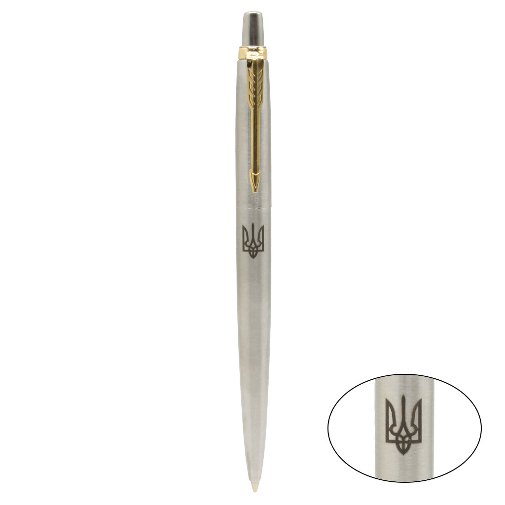 Ручка кулькова Parker JOTTER 17 UKRAINE SS GT BP Тризуб (16032_TR) - зображення 2