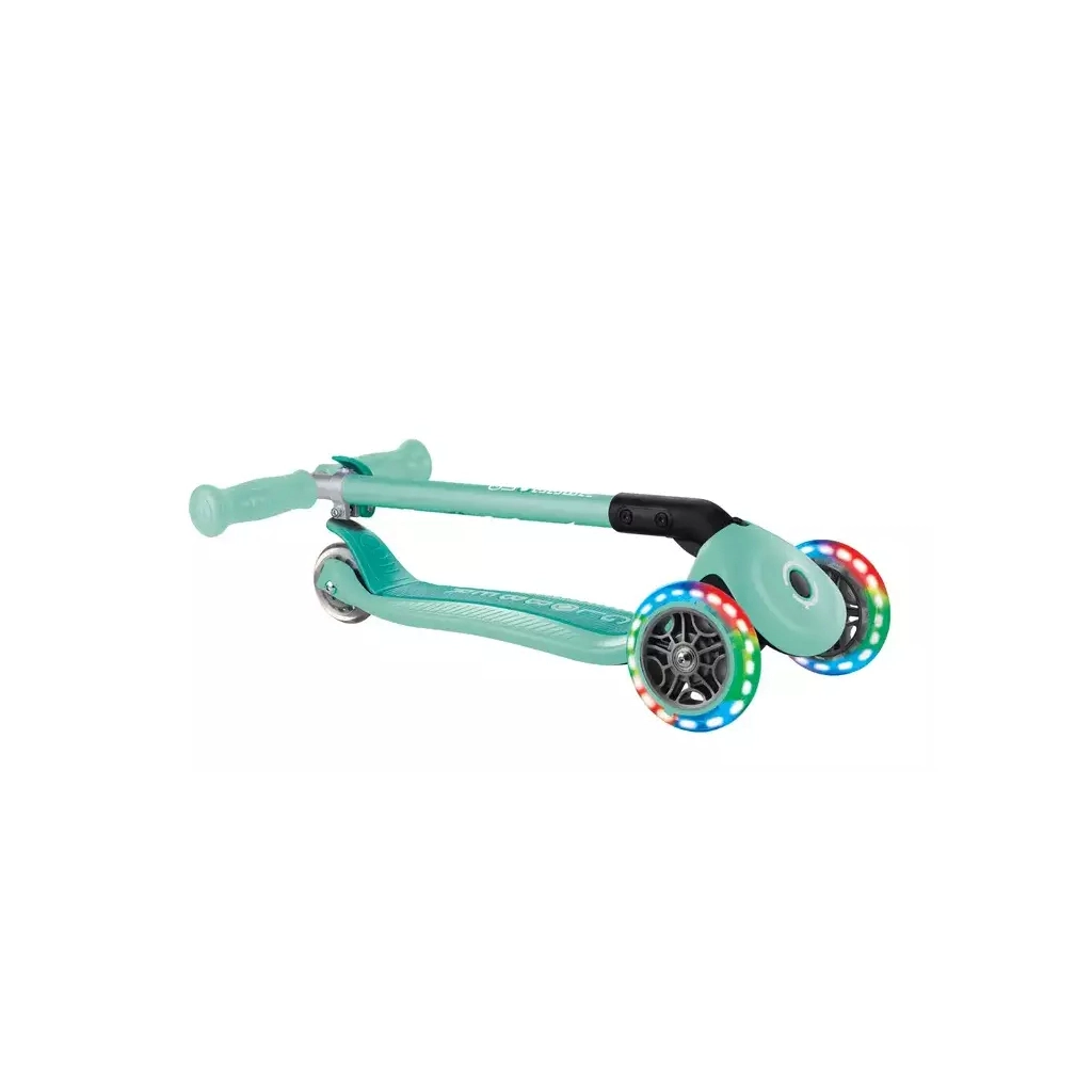 Самокат Globber Primo Foldable Lights колеса з підсвіткою до 50 кг 3+ М'ятний (432-206-3) - зображення 11