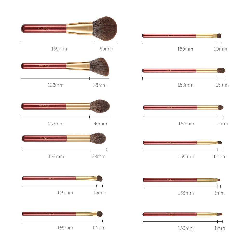 Пензлик для макіяжу Xiaomi DUcare Style Brush 12 шт. (BB1203-XM) - зображення 6