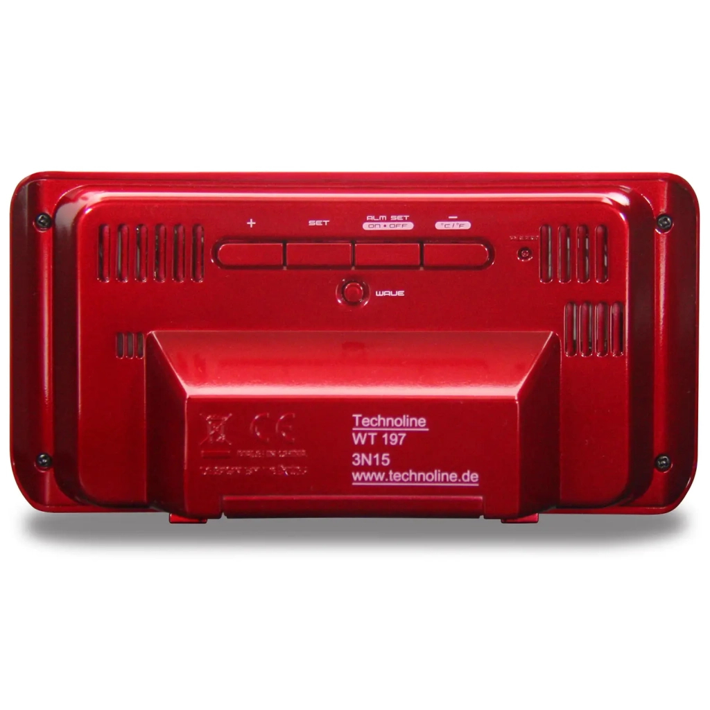 Настільний годинник Technoline WT197 Red (DAS302981) - зображення 4