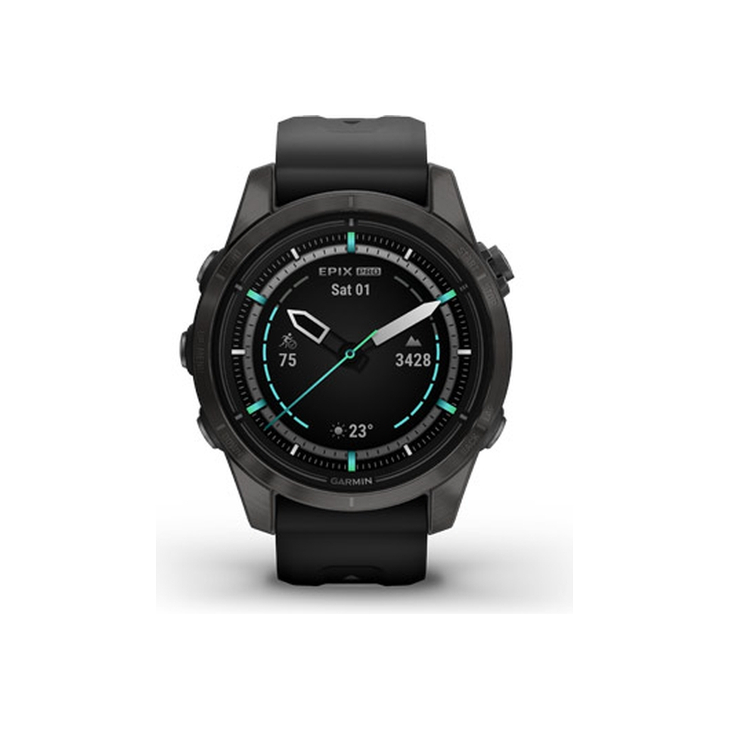 Смарт-годинник Garmin EPIX PRO (g2), 42mm, Saph, CrbnGry DLC Ti, Black, GPS (010-02802-15) - зображення 2