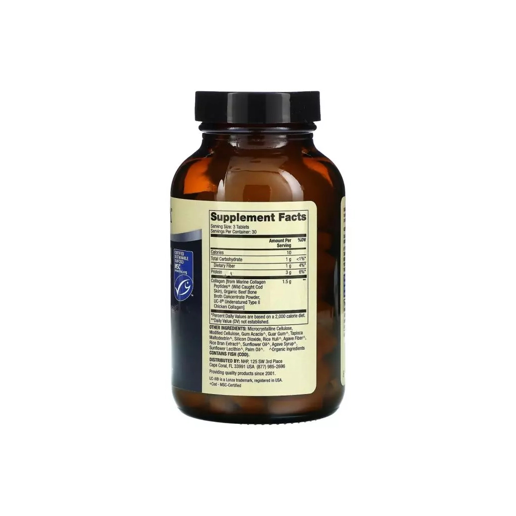 Вітамінно-мінеральний комплекс Dr. Mercola Комплекс колагену, 1, 2 та 3 типу, Collagen Complex, Type I, II & III, 90 т (MCL-03838) - зображення 2