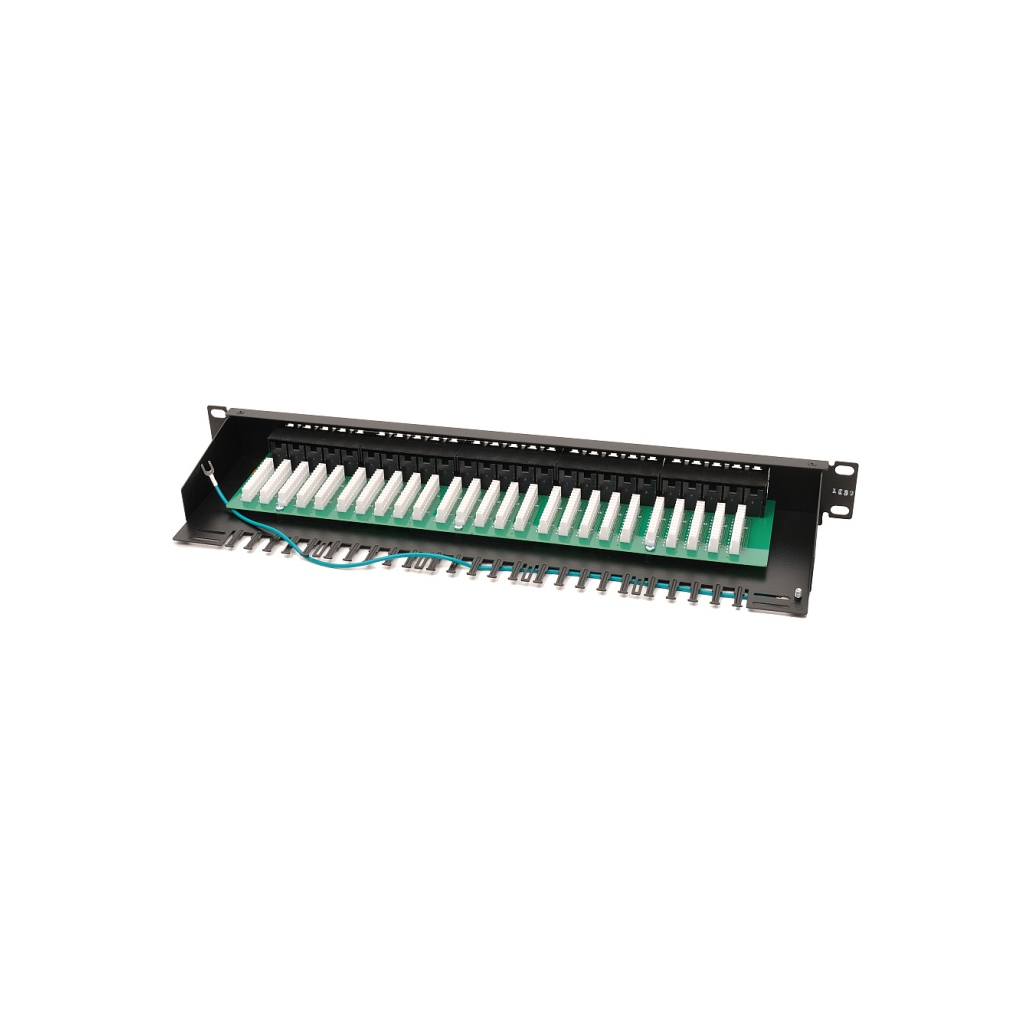 Патч-панель 19" телефонна 1U, 50xRJ-45, Cat.3, DUAL type Voltronic (PPU50-1U) - зображення 2