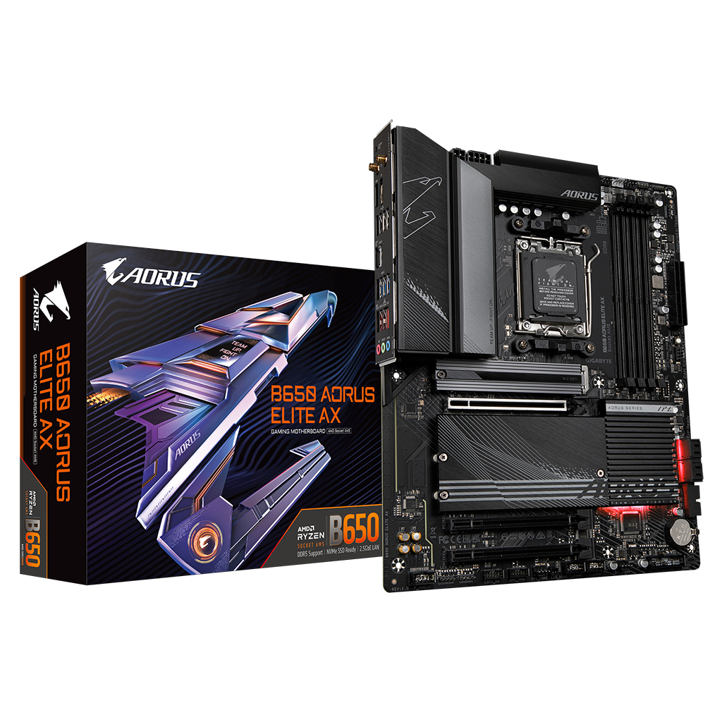 Материнська плата GIGABYTE B650 AORUS ELITE AX - зображення 2