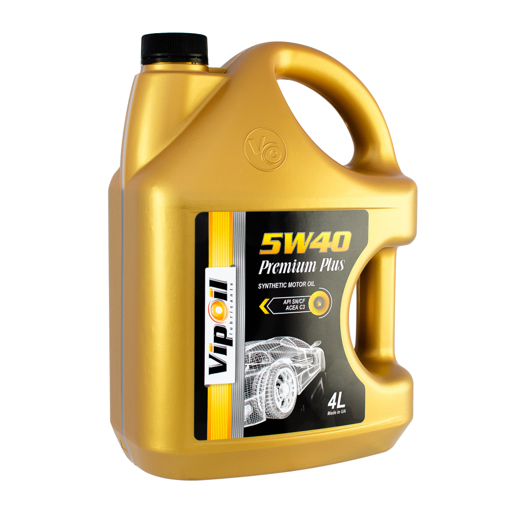 Моторна олива VIPOIL VipOil PREMIUM PLUS 5W-40 API SN/CF,ACEA C3 4л (0439459) - зображення 1