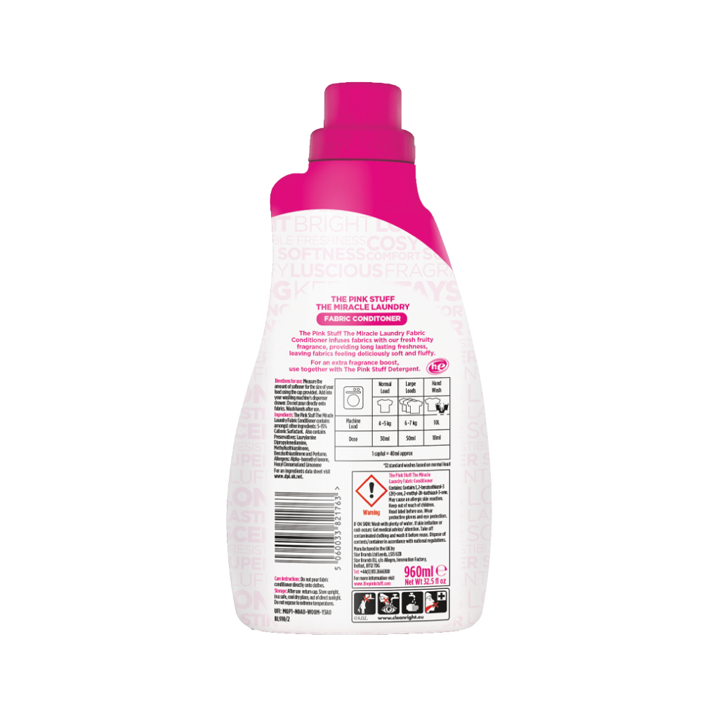 Кондиціонер для білизни The Pink Stuff 960 мл (5060033821763) - изображение 2