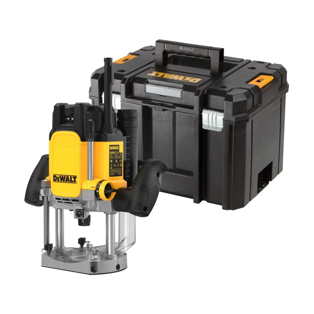 Фрезер DeWALT 9000 - 22000 об/хв, цанговий патрон 12 мм, кейс TSTAK (DWE625KT) - изображение 1