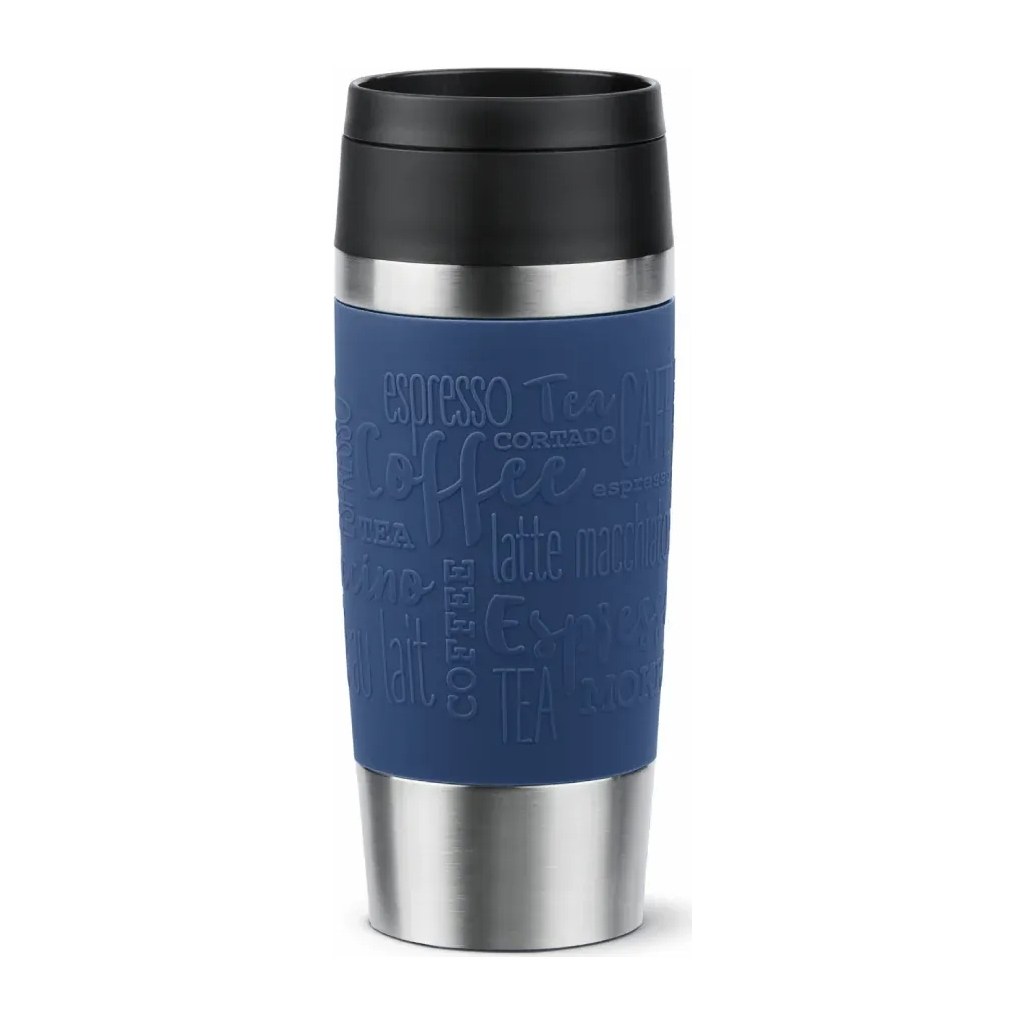 Термокружка Tefal Travel Mug Classic, 360мл, нержавіюча сталь, синій (N2020310) - изображение 1