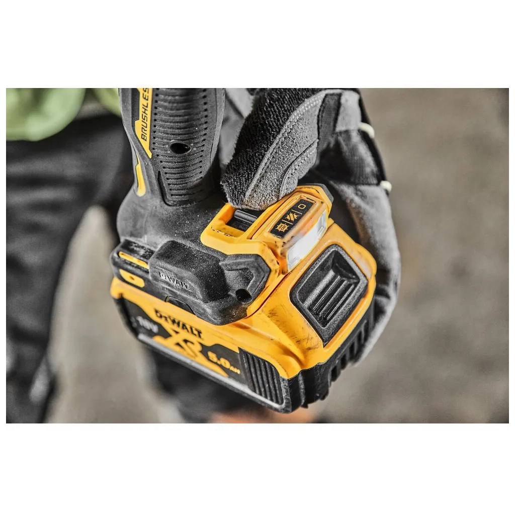 Шуруповерт DeWALT XR Li-Ion 18V 5Ah, 90 Нм, 0-650/0-2000 об/хв (DCD800P2T) - зображення 7