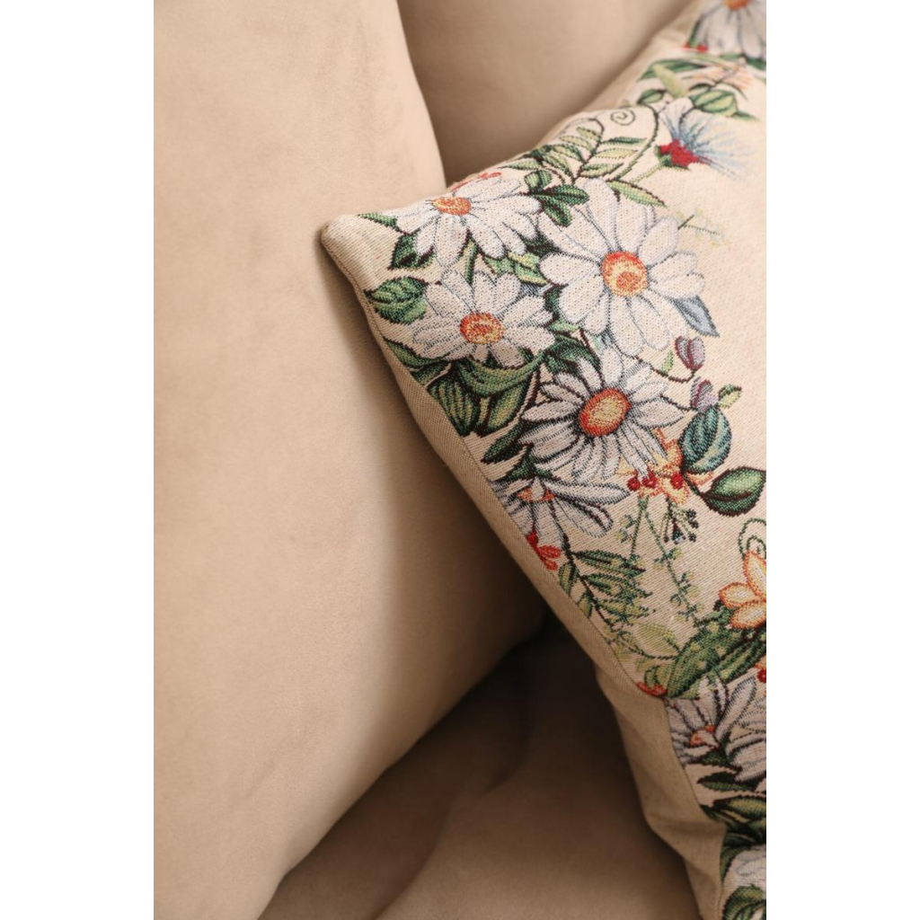 Подушка Прованс гобеленова декоративна Alicia метелики та квіти 45х45 см (021823) - зображення 4