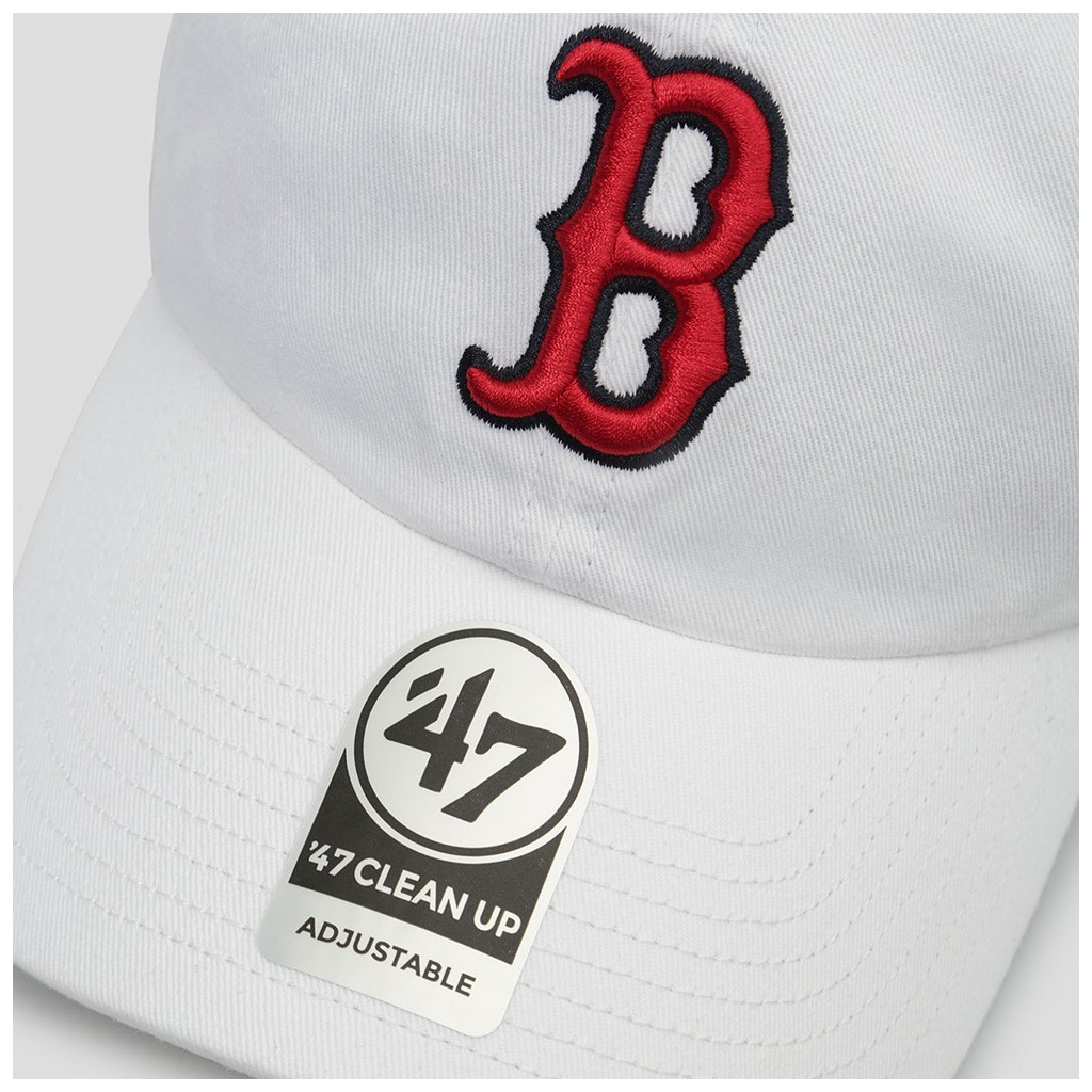 Кепка 47 Brand CLEAN UP RED SOX B-RGW02GWS-WH білий (673106945317) - зображення 4
