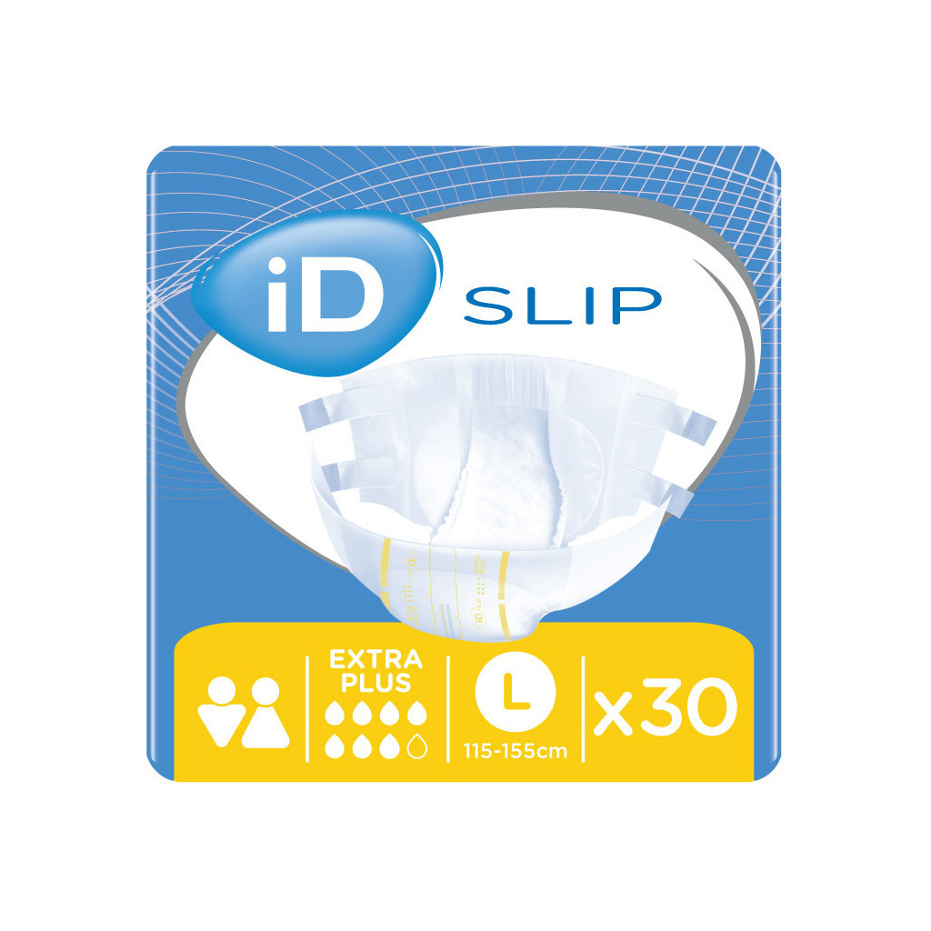 Підгузки для дорослих ID Slip Extra Plus Large талія 115-155 см. 30 шт. (5411416047667) - зображення 1