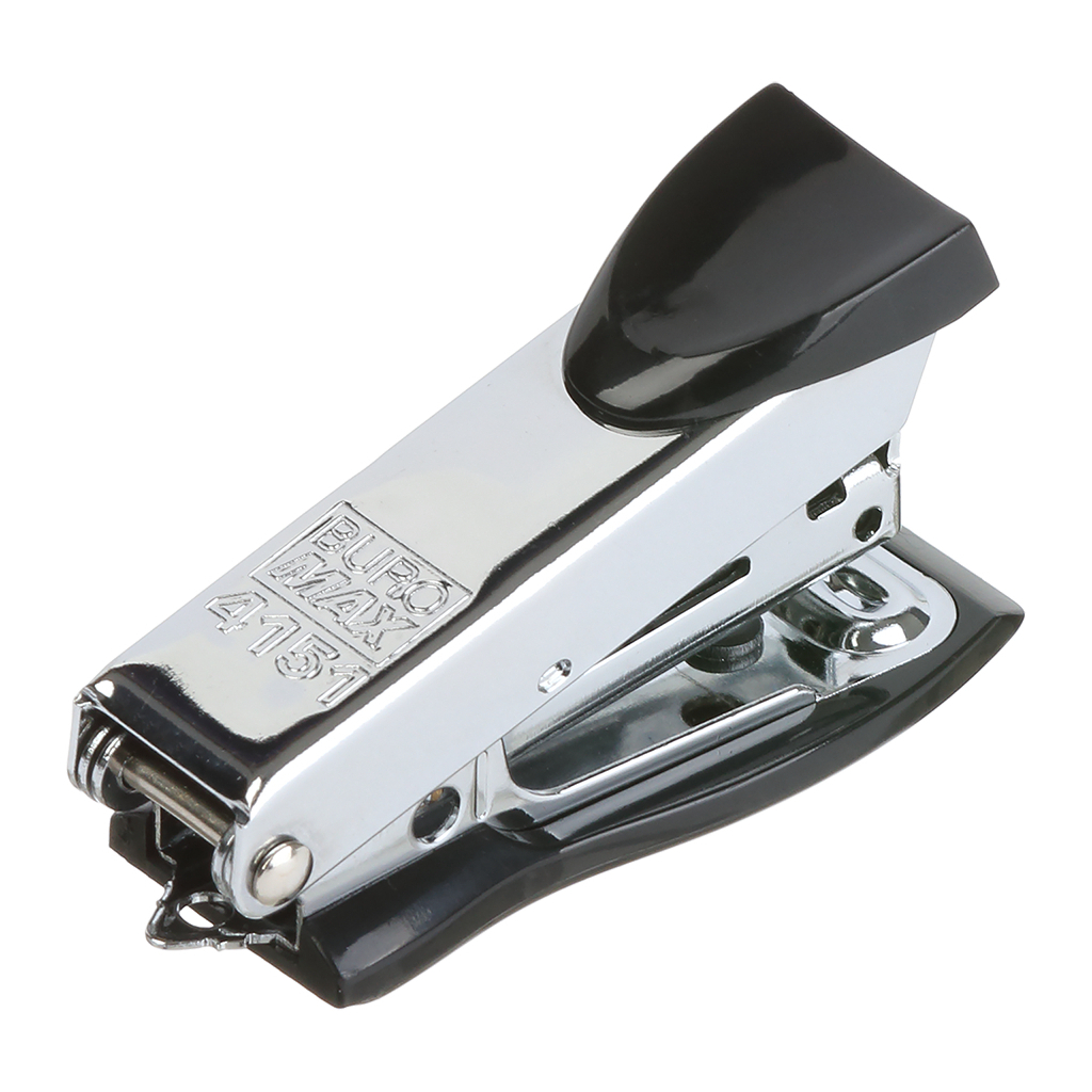 Степлер Buromax металевий МІНІ, 12 аркушів, (скоби №10), 61 х 34 х 25 мм, чорний (BM.4151-01) - зображення 2