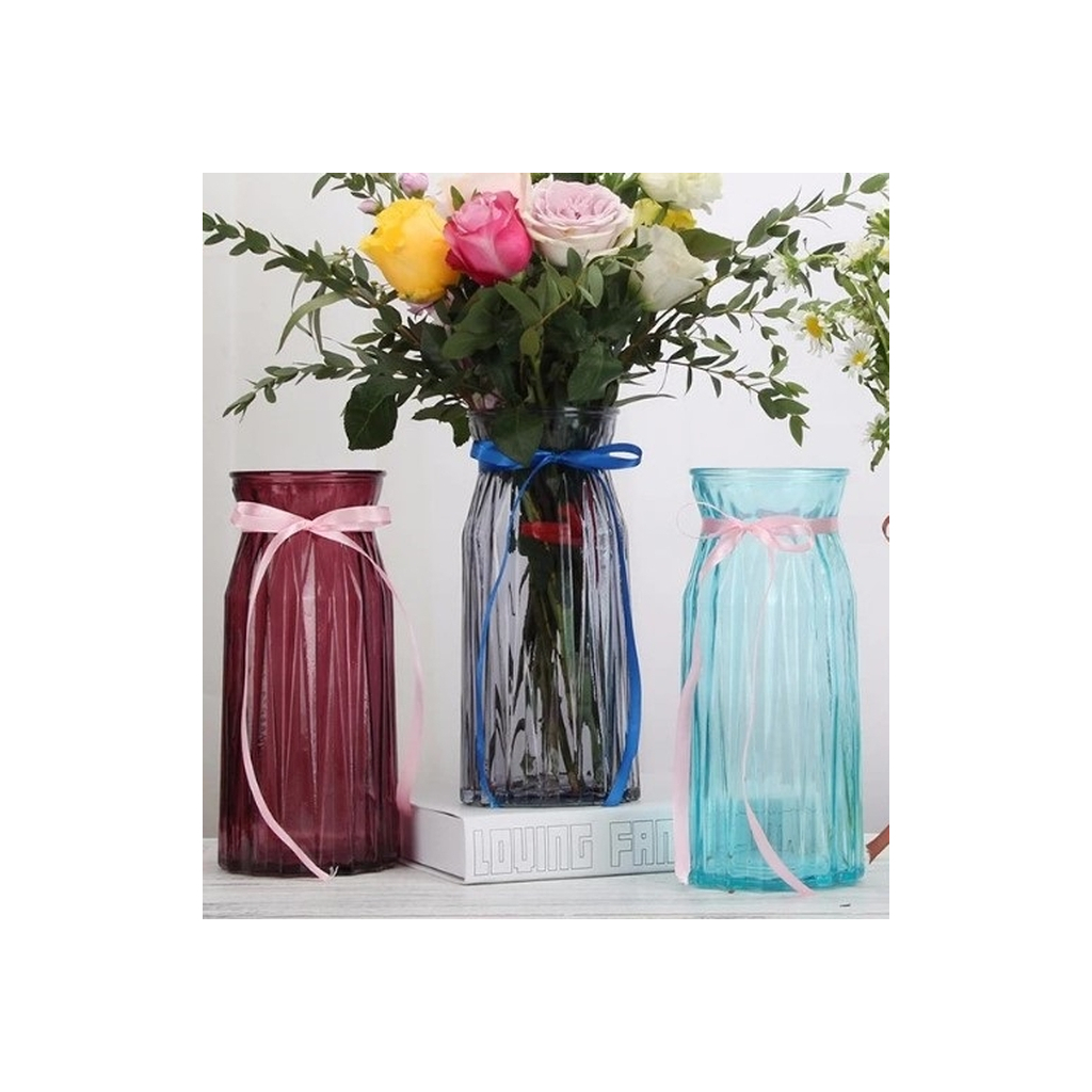 Ваза Viva Monroe 30 см Фіолетово-червона (6841727) - зображення 1