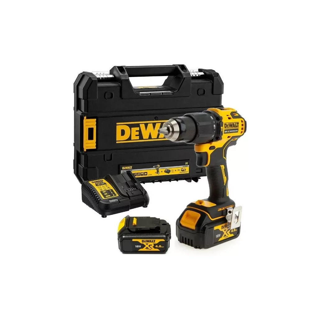 Шуруповерт DeWALT 18В XR Li-Ion, 4Ah, 65 Нм, 450-1650 об/мин, вес 1.2 кг, TSTAK (DCD709M2T) - зображення 1