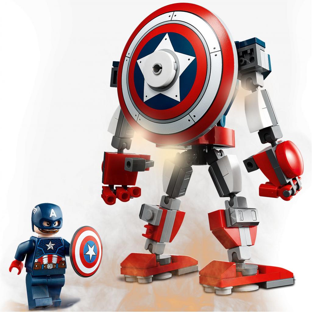 Конструктор LEGO Super Heroes Робоброня Капітана Америки 121 деталь (76168) - зображення 4