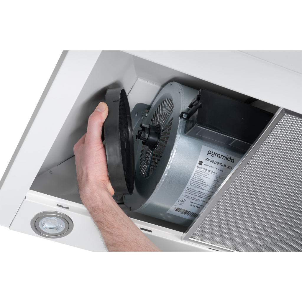 Витяжка кухонна Pyramida KX 60 (1000) B WH - зображення 6