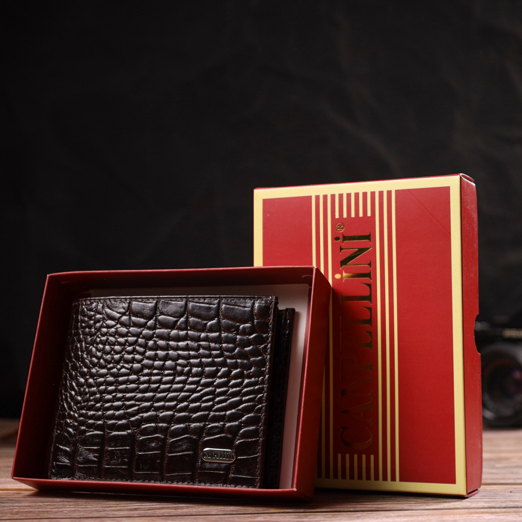 Портмоне Canpellini З натуральної шкіри Коричневе (21870) - зображення 10