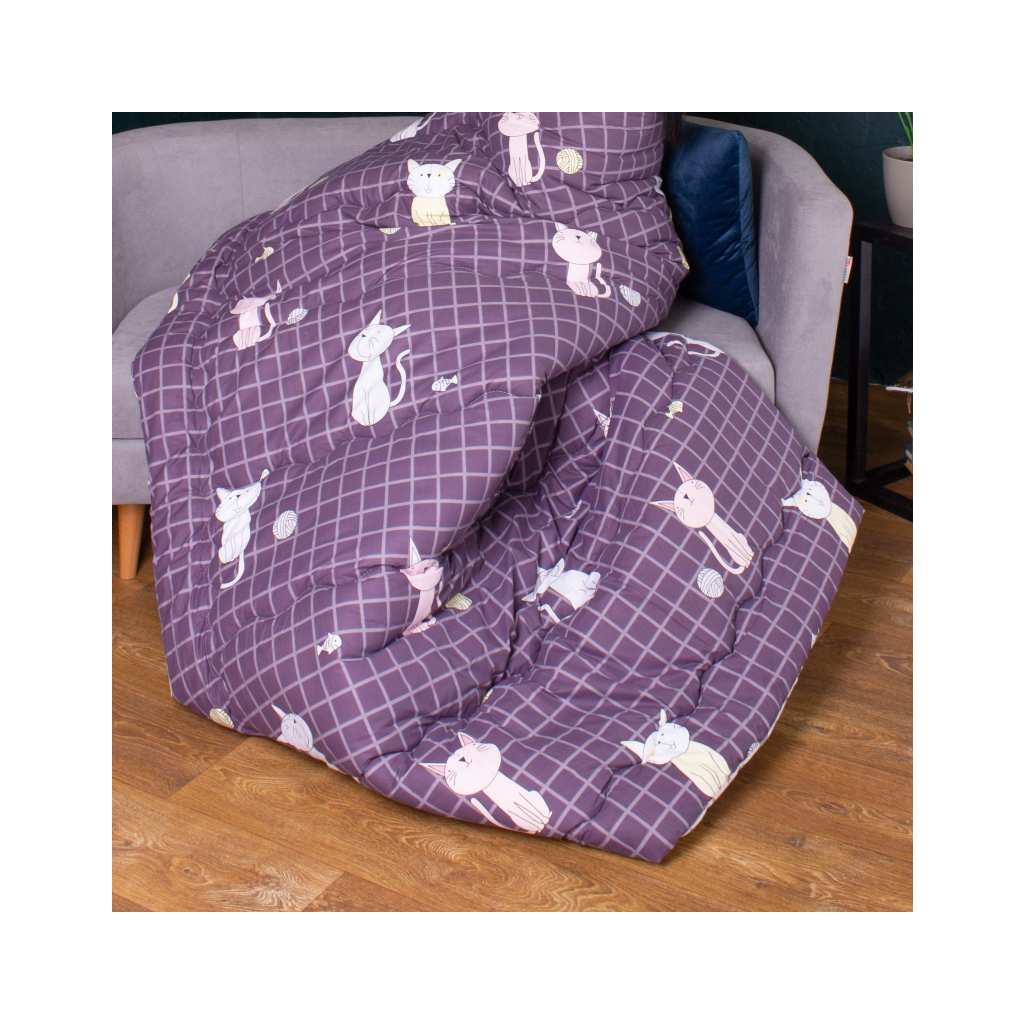 Ковдра MirSon Набір Tencel Зима №3069 Color Fun Line Whales + 2 подушки середні 155х215+2х50х70 (2200004847948) - зображення 3