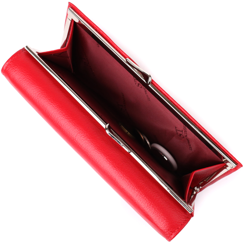 Гаманець ST Leather З натуральної шкіри Червоний (23105) - зображення 8