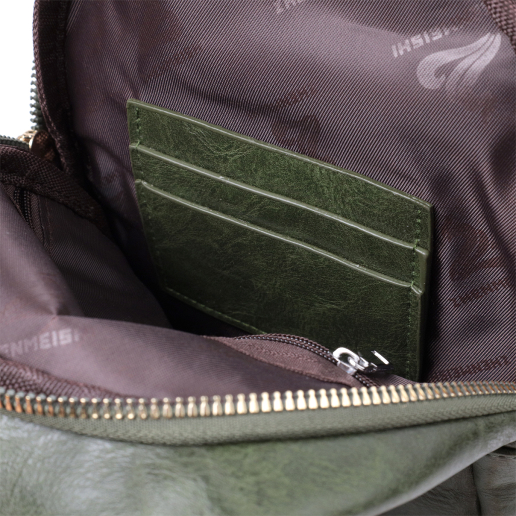 Сумка Vintage З гладкої екошкіри Зелена (22771) - зображення 9