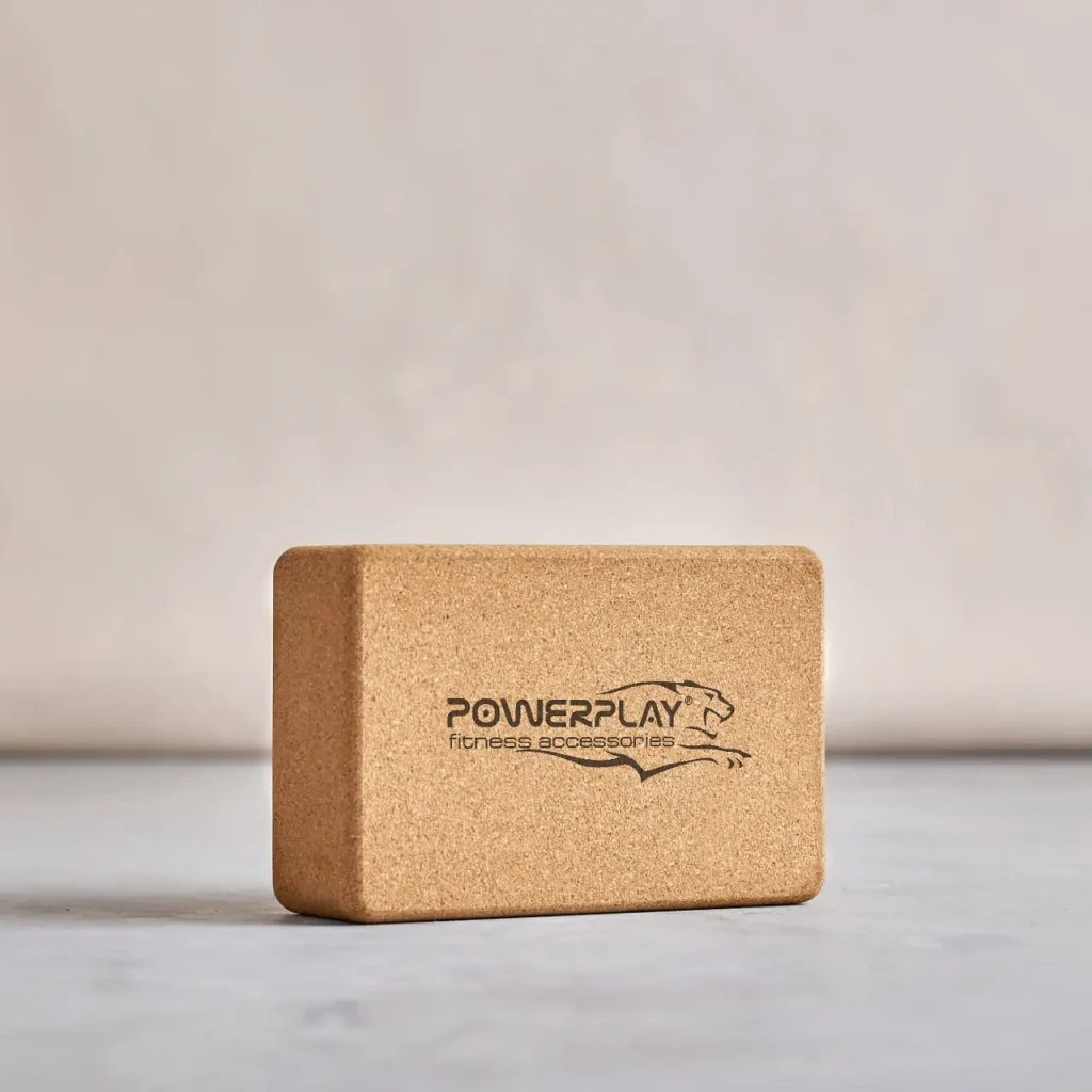 Блок для йоги PowerPlay з пробкового дерева Cork Yoga Block (PP_4006_Cork) - зображення 4