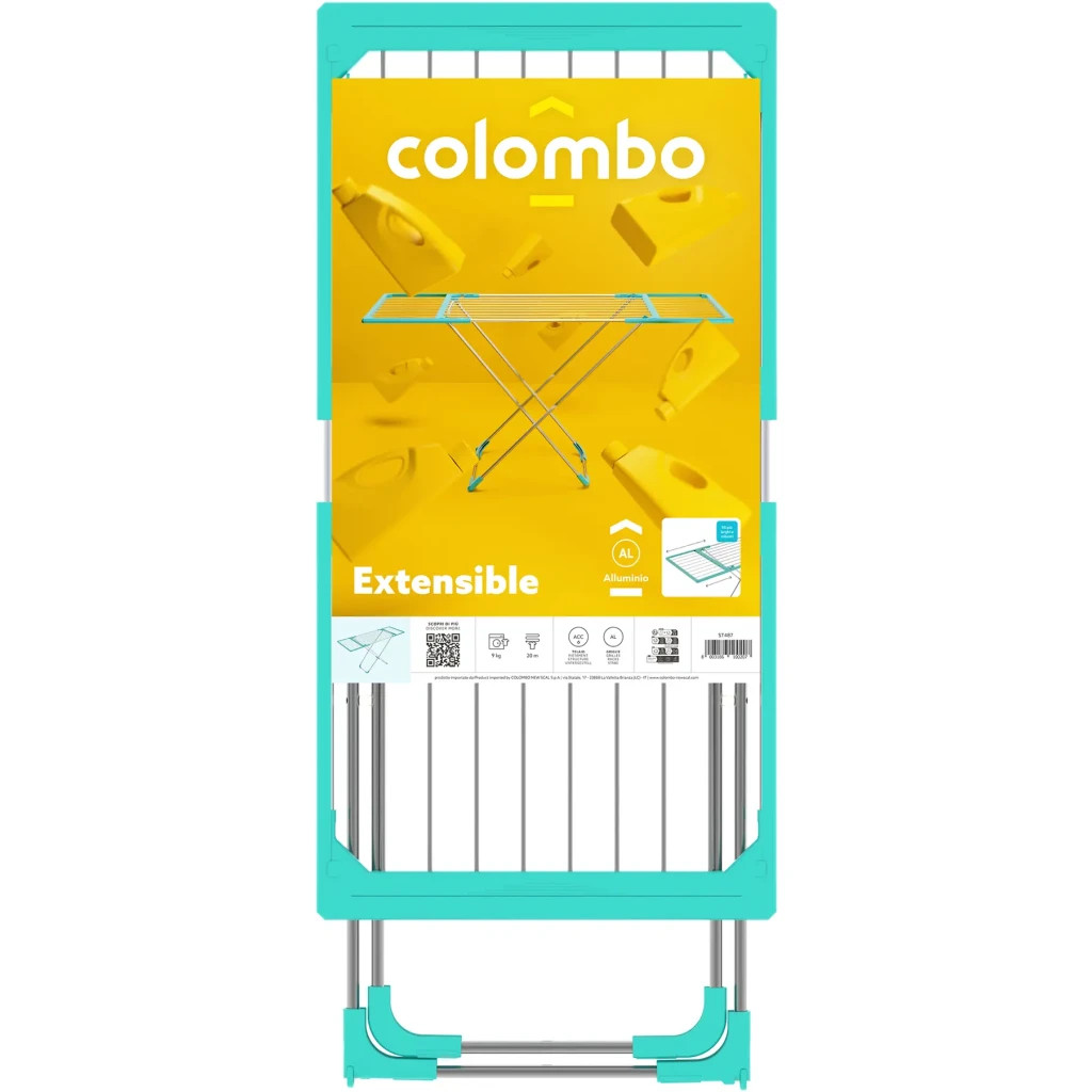 Сушарка для білизни Colombo Extensible Підлогова 20 м (ST487) (930499) - зображення 4