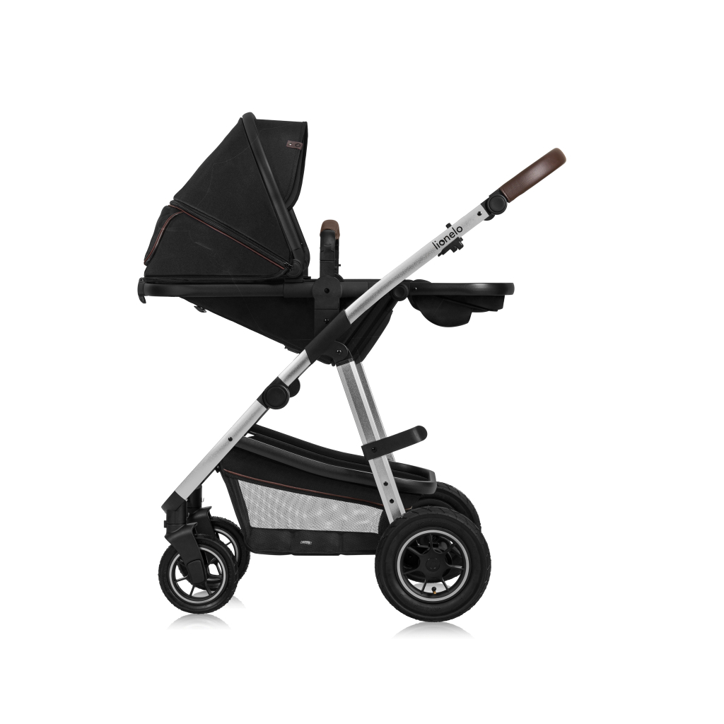 Коляска Lionelo 3 в 1 Amber 3 Black Silver (LO-AMBER BLACK SILVER (3in1)) - зображення 9