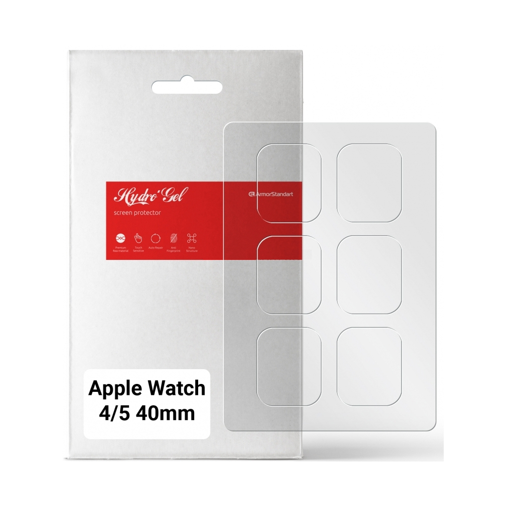 Плівка захисна Armorstandart Matte Apple Watch 4/5 40mm 6 шт. (ARM66098) - зображення 1