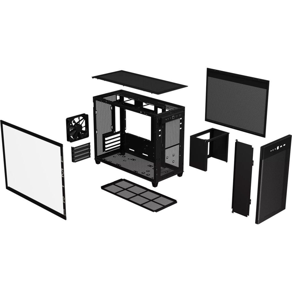 Корпус ASUS Prime AP201 Black Tempered Glass (90DC00G0-B39010) - зображення 10