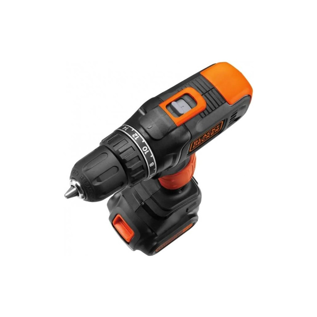 Шуруповерт Black&Decker FatMax, Li-lon 18 В, 26 Нм, 2 АКБ + ЗП, кейс (BCD7122CK) - зображення 7