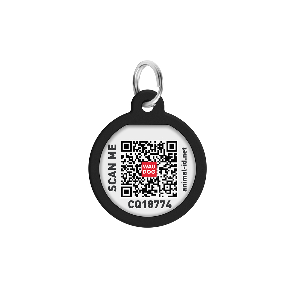 Адресник для тварин WAUDOG Smart ID з QR паспортом "Леопард", коло 25 мм (225-4066) - изображение 3
