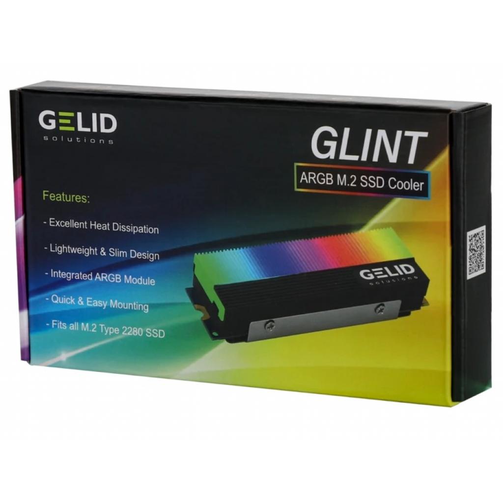 Радіатор охолодження Gelid Solutions GLINT ARGB M.2 2280 SSD (M2-RGB-01) - зображення 6