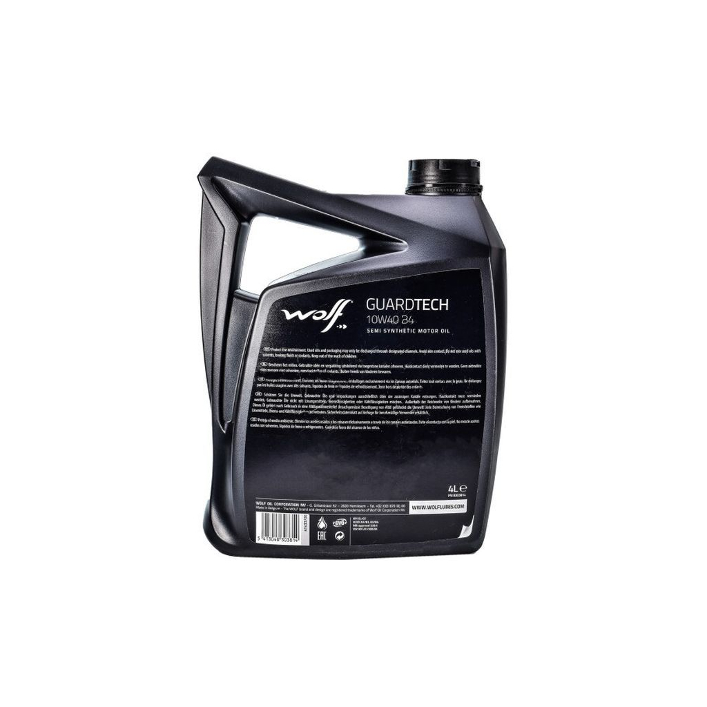 Моторна олива Wolf Guardtech 10W-40 4л (8303814) - зображення 2