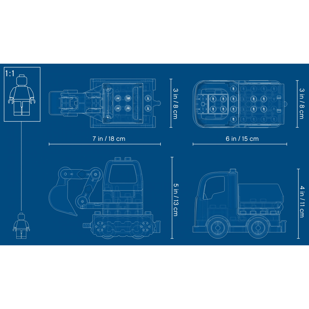 Конструктор LEGO Вантажівка і гусеничний екскаватор (10931) - зображення 7