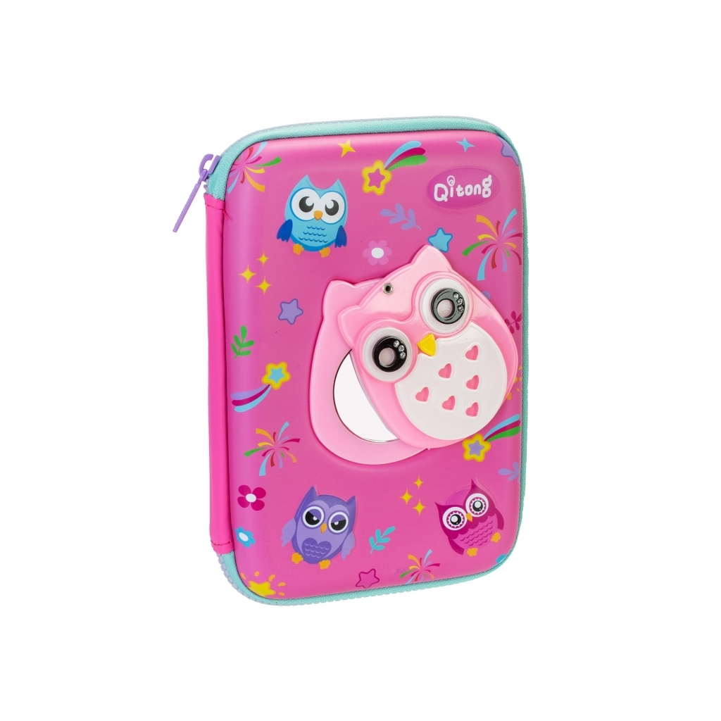 Пенал Cool For School з прихованим дзеркальцем 1 відділення з органайзером фуксія (QT-5760-Rosered) - зображення 2