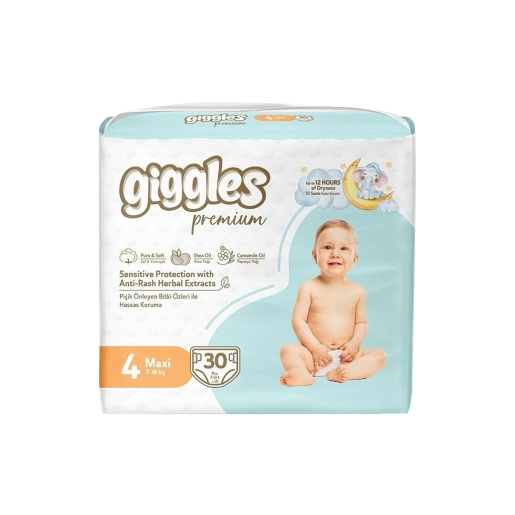 Підгузки Giggles Premium 4 Maxi 7-18 кг 30 шт (8680131206902) - зображення 1