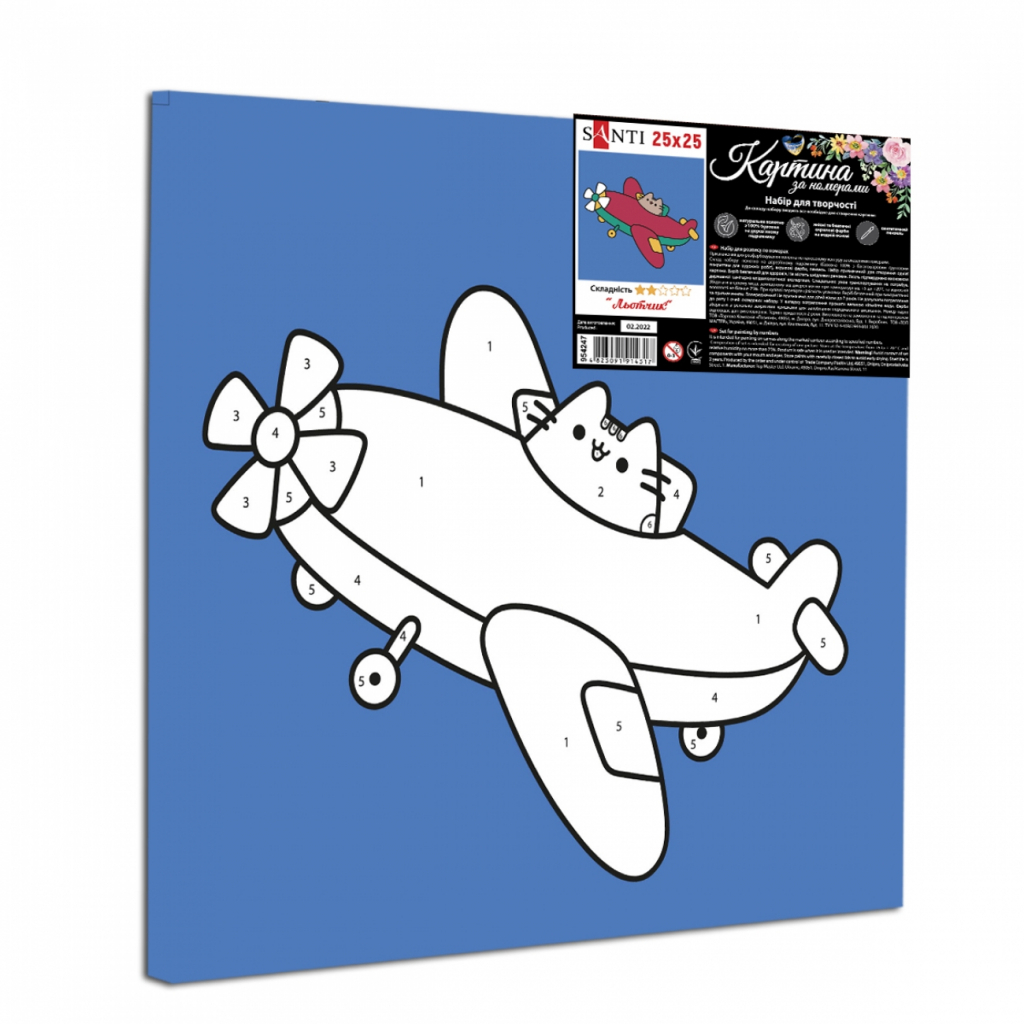Картина по номерам Santi Льотчик 25*25 см (954247) - зображення 2