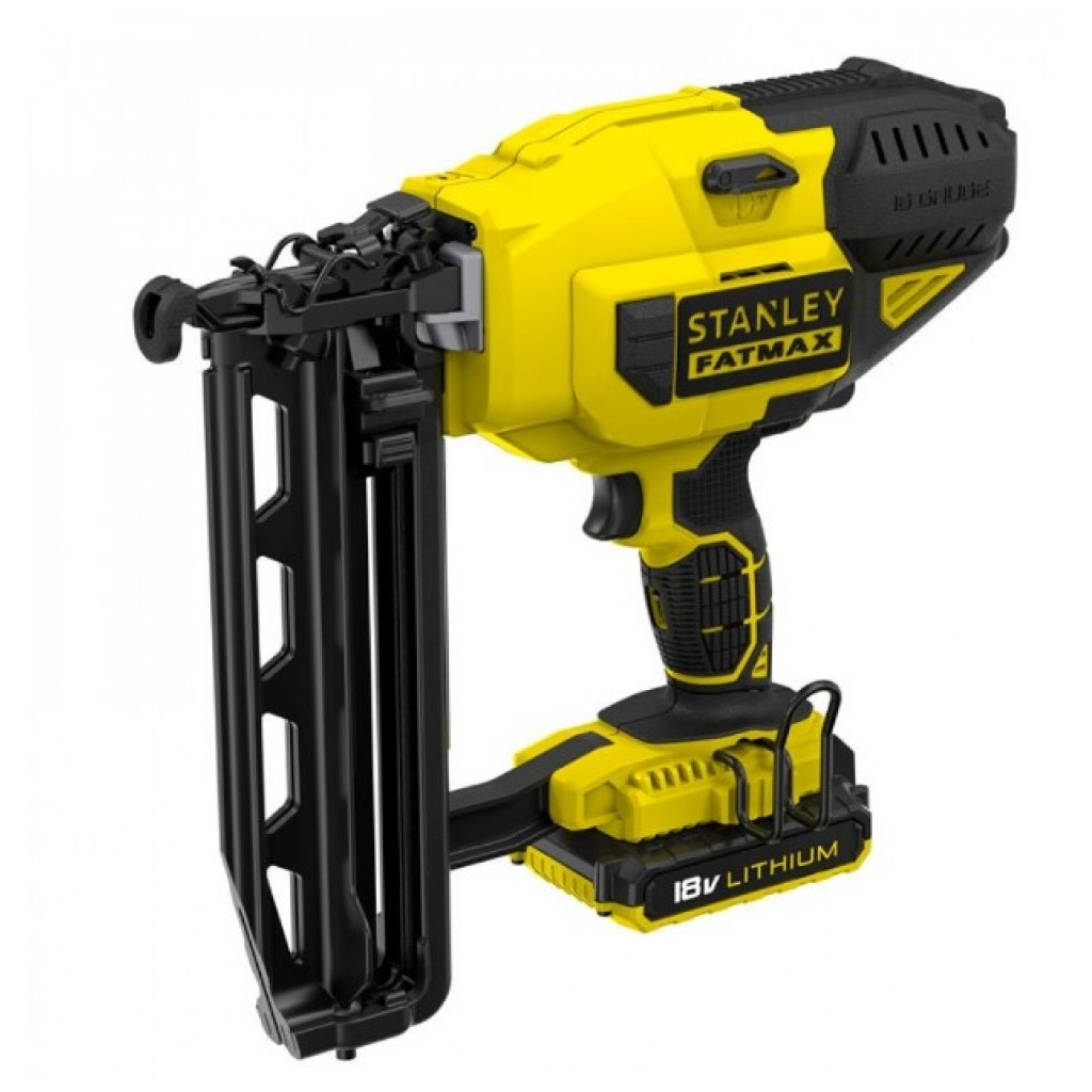 Цвяхозабивач Stanley FatMax, 18V, цвяхи 1.6/64 мм, 2.6 кг, 2x2Ah, ЗП, кейс (FMC792D2) - изображение 2