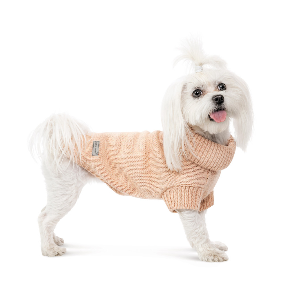 Светр для тварин Pet Fashion Sam XS персиковий (4823082439188) - зображення 3